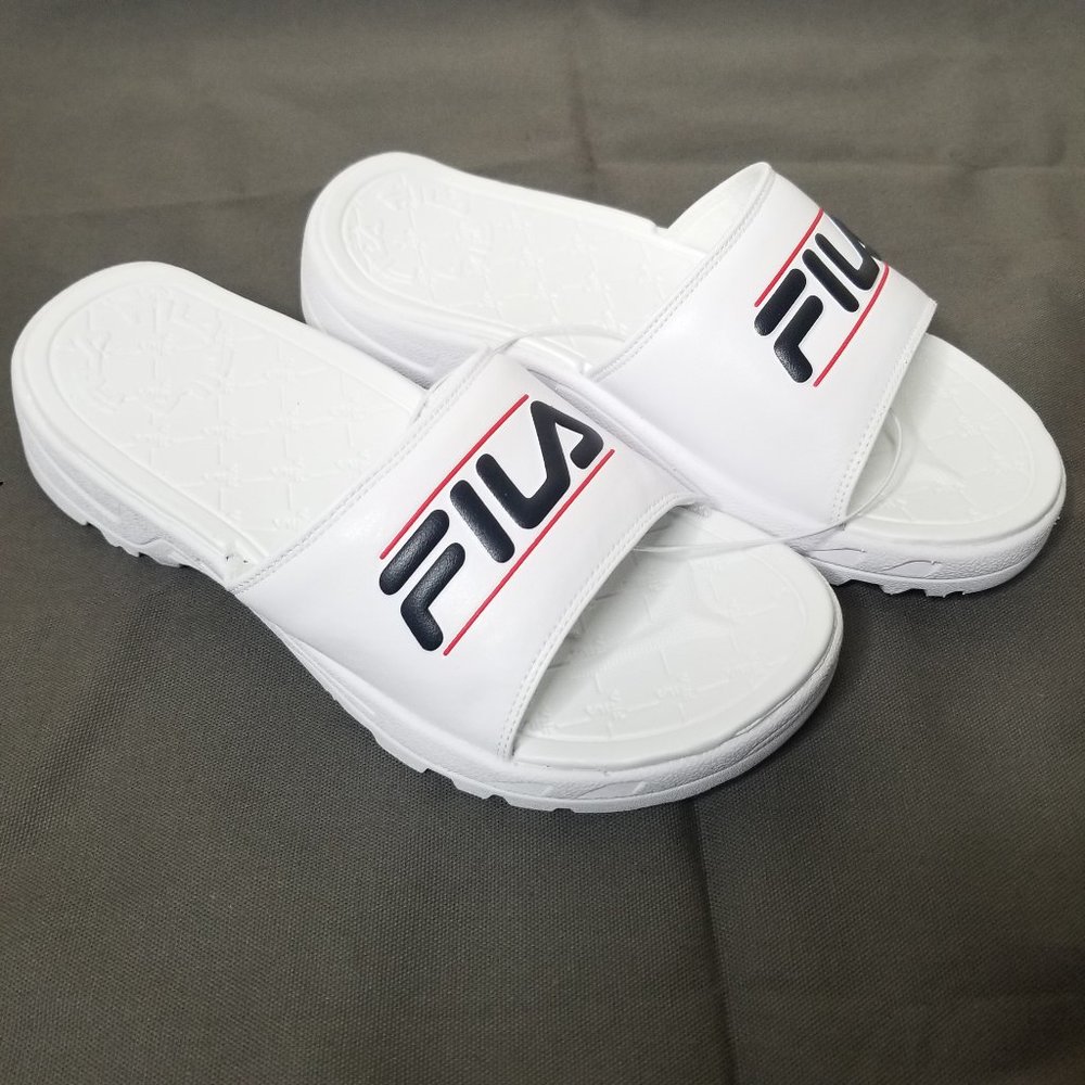 Fila Disruptor Bold Slides White NWT - Picture 2 of 7